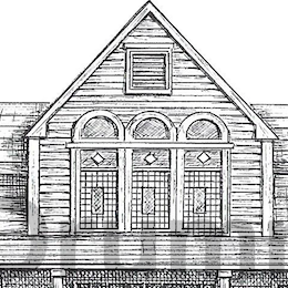 Pen and ink drawing of Chapel Beach Club